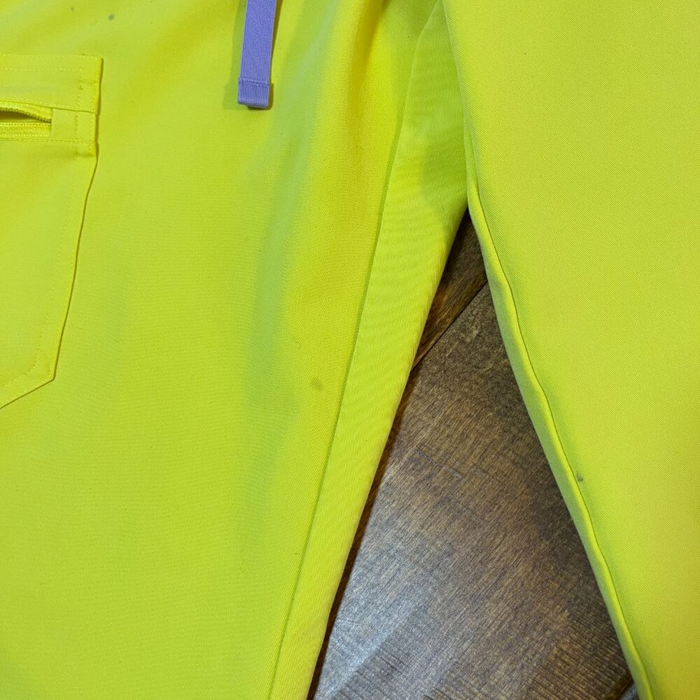 Figs High Waist Zamora Jogger Scrub Pants Nurse Doctor Lifesaver Yellow Small - Picture 8 of 12